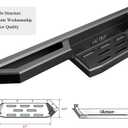 APS Stainless Steel 6.5in Nerf Bars Pocket Steps Square Tube Rocker Guards Compatible with Dodge Ram 1500 2500 3500 Regular Cab 09-18