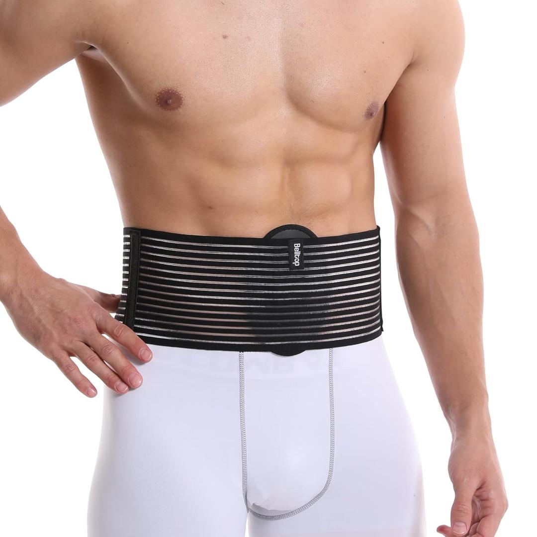 Umbilical Hernia Belt for men (premium compression pad). Umbilical belt for women: prevention of surgery. Abdominal binder for men - Hernia support belt women (hernia belts): pain relief (S/M) (S/M (24 to 38 inch umbilical area))