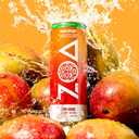 ZOA Zero Sugar Energy Drinks, Mango Splash - Sugar Free with Electrolytes, Healthy Vitamin C, Amino Acids, Essential B-Vitamins, and Caffeine from Green Tea - 12 Fl Oz (12-Pack) (EXP 10/13/26)