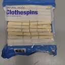 Economy Kitchen Accessory Wooden Clothespins 50 Count