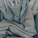 Jessie 59" Portable Bathtub, Foldable Ice Bath Tub for Adult, Bathroom Hot SPA Soaking Cold Plunge Tub Freestanding Bathtub Indoor Outdoor Yard (Blue)