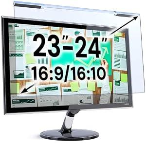 VINTEZ Blue Light Screen Protector for 23, 23.6, 23.8, 24 Inch Computer Monitor and Laptop – Anti-UV Blue Light Blocking Film for Desktop PC, Eye Protection Filter, 21.2" x 13.4", 1 Pack
