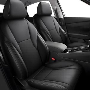 TTX LIGHTING Seat Covers for Honda Accord 2025 2024 2023 (EX, EX-L Hybrid, Sport Hybrid, Touring Hybrid) - Full Set Customized Faux Leather Car Seat Protector Black