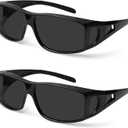 Fit Over Wrap Sunglasses Polarized Lens Wear Over Eyeglasses 100% UV Protection for Men and Women