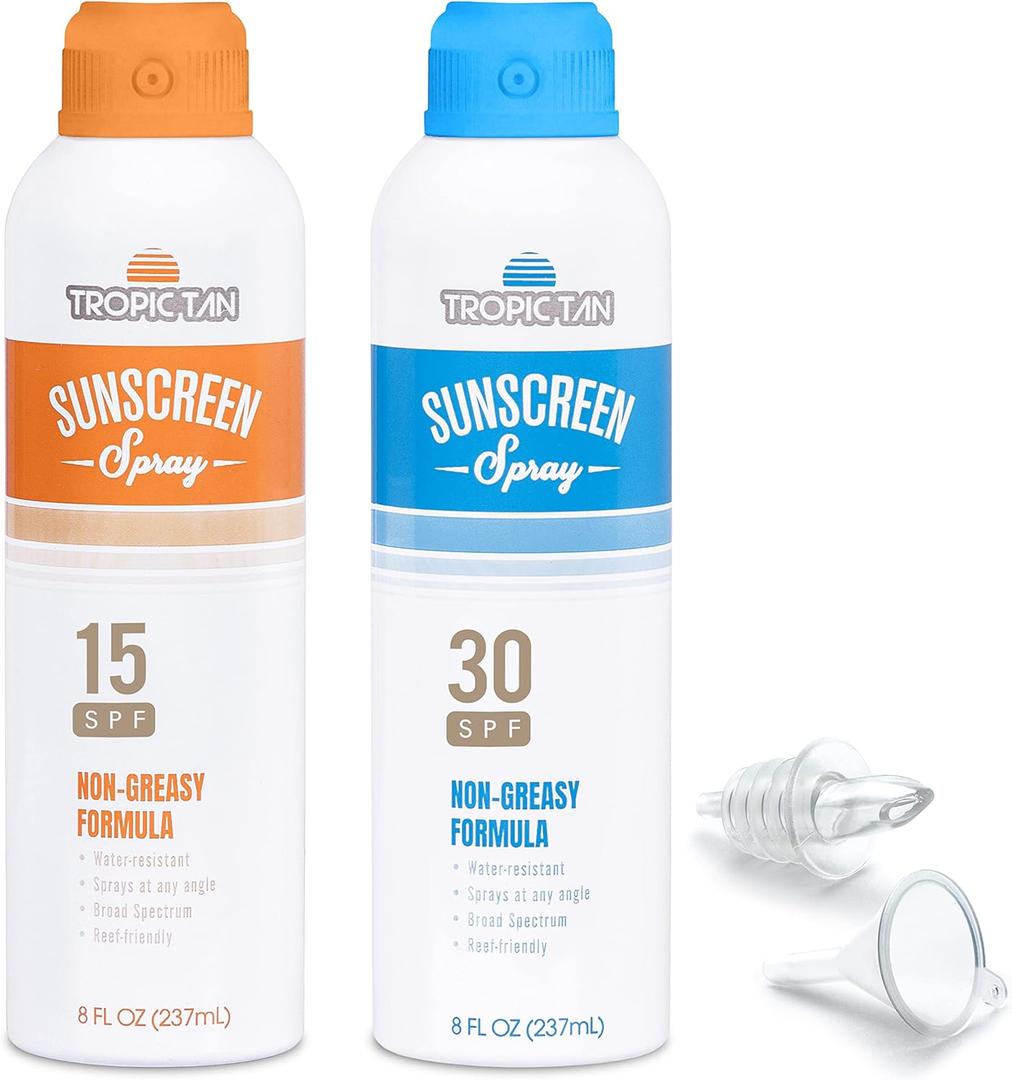 GoPong Aluminum Spray Bottle Sunscreen Flask(16 oz Total) - Hidden Alcohol Travel Flasks  Secret Liquor Containers for Beaches, Cruises, and Sports Events  Includes Funnel & Spout_Parent