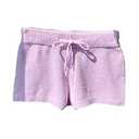 RoseSeek Women's Drawstring Drop Waisted Knit Mini Shorts Y2K Skinny Lounge Shorts Micro Bottoms Violet Purple, Small