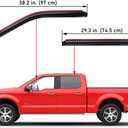 Lightronic Extra Durable Clip-on in-Channel Auto Vent Window Visor, Fits 2017-2025 Ford F-250, F-350 & F-450 Super Duty, Crew Cab, UV Protection Rain Guard, Original Wind Deflector, Smoke, 4-Pcs