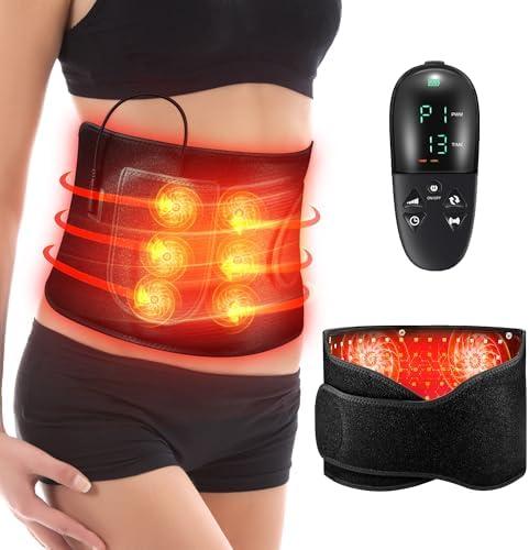 Red Light Therapy Belt - Vibration Massage Heated Red Light Therapy Device for Body, Wireless Controller, 3-in-1 Chips 660nm&850nm, for Back Shoulder Waist Abdomen Muscle Pain Relief (48 * 8 in)