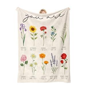 COMFAR Christian Gifts for Women Faith, Inspirational/ Religious/ Spiritual Gifts for Adults, Soft Throw Blankets for Women/ Men, Personalized Blankets for Adults 40"x 50"