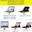 Case for Microsoft Surface Go 4 (2023) 10.5 Inch/Surface Go 3 / Surface Go 2 / Surface Go (2018), Heavy Duty Protective Case, Not Compatible with Type Cover Keyboard, Black