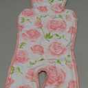 Pinkunn Gel Car Seat Baby Cooling Pad for Summer Breathable Stroller Cooler Pad Multifunctional Carseat Cooling Mat for Baby Child Dining Chair Safety Seat Stroller(Pink,Flower)