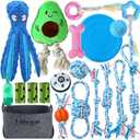 20-Pack Puppy Toys for Aggressive Chewers Dog Rope Toys Cotton Chew Toys for Teething All Breeds Puppy Essentials Dog Toys Anxiety Relief Bundle