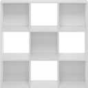 Furinno PELLI Closet Organizers and Storage, 9-Cube Closet Organizer, Open Shelf Closet Storage, for Wardrobe, Bedroom, Living Room, White