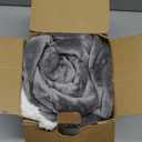 Bedsure GentleSoft Sherpa Fleece Throw Blanket for Couch  Thick & Warm Christmas Cozy Blanket for Winter, Non-Heated, Soft Fuzzy Plush Throw Gifts for Women and Men, Grey, 50x60 Inches