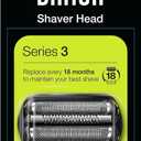 Braun 21B Series 3 Electric Shaver Replacement Foil and Cassette Cartridge - Black