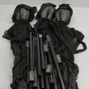 3Pcs Witches Halloween Home Decorations, Scary Light Up Holding Hands Screaming Witches with Stakes, Standing Witches for Outdoor Garden Yard Lawn Haunted House Decoration (Black)