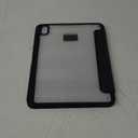 Fintie Hybrid Slim Case for iPad (A16) 11th Generation 11 Inch (2025), iPad 10th Generation 10.9 Inch (2022) - Shockproof Cover with Clear Transparent Back Shell & Pencil Holder, Black