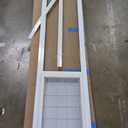 Ideal Pet Products Aluminum Pet Patio Door, Adjustable Height 77-5/8" to 80-3/8", 10-1/2" x 15" Flap Size, White