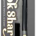 SNIFTY Look Sharp Always Sharp Pencil - Compressed graphite tip equals 100 pencils - Gray metal barrel + cap + eraser