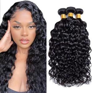 26 28 30 Inch GveoXvo Water Wave Bundles Natural Color Wet and Wavy Bundles Human Hair Mixed Length 3 Bundles