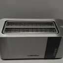 Mueller UltraToast Full Stainless Steel Toaster 4 Slice, Long Extra-Wide Slots for Bagels and Waffles, 6 Browning Levels, LED Display, Cancel/Defrost/Reheat Functions & Removable Tray, Kitchen Gadgets
