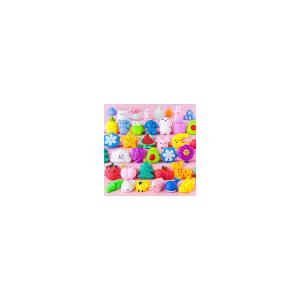 36 PCS Mochi Squishy Toys for Kids Party Favors Adults Fidget Toys, Mini Stress Relief Squishies Squeeze Toys with Water Beads for Classroom Prizes Party Favors Goodie Bags Stuffers for Kid