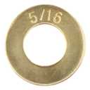 5/16" (100 Pack) Grade 8 SAE Washer, Thru-Hardened, Yellow Zinc by Makers Bolt