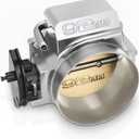 Conjunto de cuerpo del acelerador de 3.622 in compatible con LS LS1 LS3 LS6 LSX Engine 4 Bolt Aluminio Plata