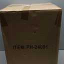 Hexagon Side Table, End Table for Small Space, Fully Assembled Coffee Table with Gold Geometric Design & Wave Pattern, Nightstand for Living Room, Bedroom, Office, 18 Inch