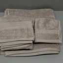 Amazon Basics Fade Resistant Bath, Hand and Washcloth Towel Set, 100% Cotton