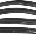 Tape On Window Visors Fits for 2008-2012 Honda Accord Sedan, Side Auto Window Wind Deflectors, Ventshade, Rain Guards for Cars/Trucks