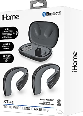 Bytech iHome XT-42 True Wireless Bluetooth In-Ear Earbuds HMAUBE238
