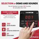 Electronic Drum Set Electric Drum Kit with 4 Quiet Mesh Pads, 360 Sounds, 2 Pedals, Headphones, Sticks, Dual Bluetooth function, Suit for Beginner