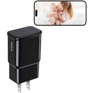 Security Camera  1080P USB Charger Camera,Motion Detection Office and Pets Nanny with Motion Detection-Remote View-Wide-Angle