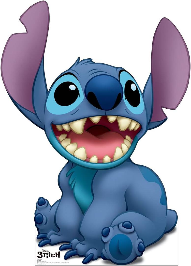 Cardboard People Stitch Cardboard Cutout Standup - Disney's Stitch