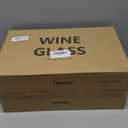 YANGNAY Glasses (Set of 12, 13 Oz), Clear Glasses for Red or White, Smooth Rim, Dishwasher Safe