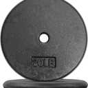 A2ZCARE 1-Inch Standard Weight Plates - Cast Iron Dumbbell Plates (F. 20 lb (Set of 2)