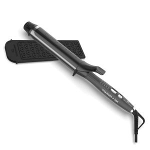 Olivia Garden Titanium + Ion High Performance Professional Curling Iron - Dual Voltage, Snag-Free Styling - Fast Heat Up to 455F with Heat Resistant Heat Mat/Pouch (1 1/2" XL barrel with gift)