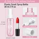 4 x Empty Travel Size Toiletries Bottles Compatible with Sol de Janeiro 68 Perfume, 1 OZ TSA Approved Leak-Proof Refillable Containers, Refillable for 3 OZ & 8.1 OZ, Travel Essentials, No Perfume Included