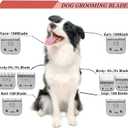 VALLNEIsize 40/30 Detachable Pet Dog Grooming Ceramic Blades Compatible with Oster A5,Wahl KM10 Series Clipper,Cut Length 1/100 to 1/50 in,2 Count