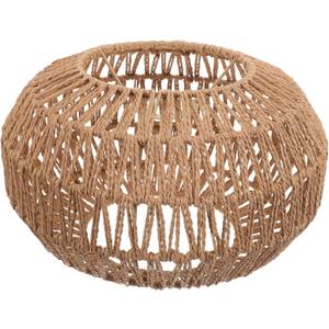 GANAZONO Woven Paper Rope Lamp Shade Simulation Rattan Pendant Light Shade Ceiling spider Bulb Covers for Pendant Floor Table Lamps Drawing Room Bedroom Office Hotel GANAZONO Woven Paper Rope Lamp Shade Simulation Rattan Pendant Light Shade Ceiling spider Bulb Covers for Pendant Floor Table Lamps Drawing Room Bedroom Office Hotel