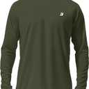 Roadbox Mens UPF 50+ UV Sun Protection Shirts Outdoor Long Sleeve SPF Rash Guard for Fishing Hiking Swimming Running XL