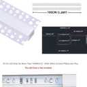Plaster-in Trimless Ceiling Recessed LED Strip Channel Diffuser 10-Pack 3.3FT,Continuous Silicone Cover with Bilateral Upper Flange,Wide Aluminum Drywall Track (10X3.28FT, Bilateral Upper-Flanged)