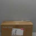 Tiny Land Kids Tent with Mat and Star Lights, Indoor Playhouse for Toddlers, 57"x36"x52" Large Reading Nook for Girls & Boys, Modern Bed Canopy for Kids Room (Cream)