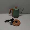 Electric Kettle, Gooseneck Kettle with Auto Shut Off, 0.8L Small Eletric Tea Kettle, Precise Spout Designed for Coffee Tea, 1000W Quick Heat Up, Stainless Steel, Matte Black