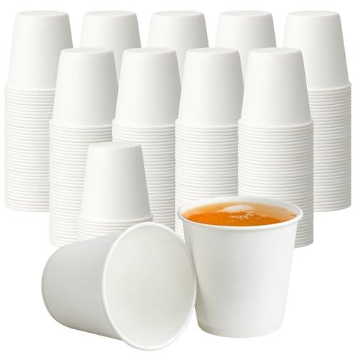 PACKINNO 3 oz Disposable Paper Cups, Mouthwash Cups, Small Coffee Cups for Bathroom Rinsing, Mini Water Drinking Cups for Espresso, Samples, 200 Pack