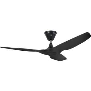 Big Ass Fans - Haiku Coastal - Marine/Coastal Grade Smart Outdoor Ceiling Fan with Remote Control, 2700K No LED, Universal Mount with 5" Extension Tube (Matte Black)
