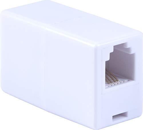 Power Gear in-Line Coupler, Ideal for Telephones, Answering Machines, Modems, Fax Machines, Caller ID Display, White, 76190, Pack of 2