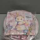 2 x 80Pcs Easter Paper Plates Napkins Forks Easter Tableware Set Flower Egg Bunny Disposable Dinnerware Religious Spring Picnic Favors Bunny Party Decorations (Pink-Bunny)