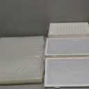 Pinkpum XXL Larger Shoe Storage Boxes Fit Size 14, Clear Plastic Stackable Shoe Organizer 12 Pack Sneaker Storage for Sneakerheads Shoe Containers (White)